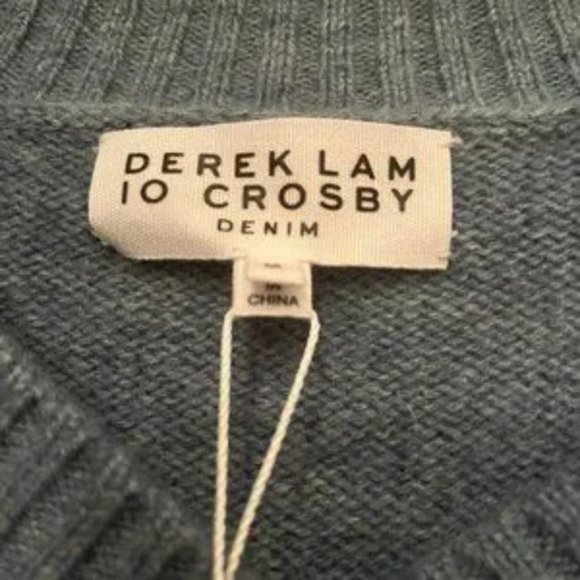 Derek Lam Sweater NWT‎ 80% Wool Derek Lam 10 Crosby Denim (Medium) - Picture 11 of 11
